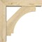 Ekena Millwork Imperial Block Rough Sawn Bracket w/ Offset Brace, Douglas Fir, 4"W x 14"D x 14"H BKT0402X14X14IMP05RDF - alternate 3